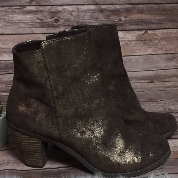 Adam Tucker metallic brown piston bootie sz 11 - Picture 4 of 7